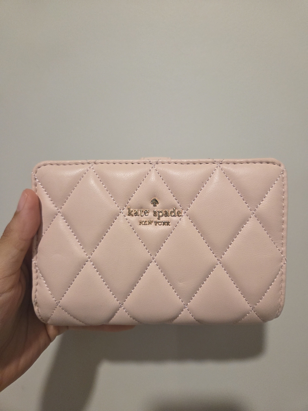 Kate Spade Quilted Pink Leather Wallet